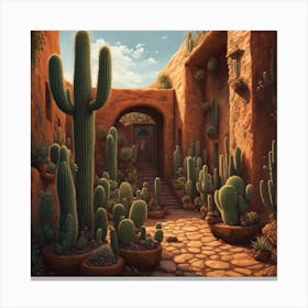 Cactus Garden 4 Canvas Print
