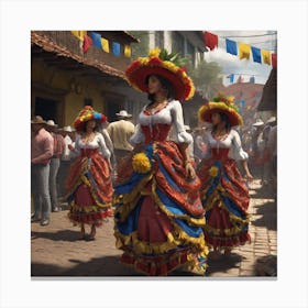 Colombian Festivities Trending On Artstation Sharp Focus Studio Photo Intricate Details Highly (21) Canvas Print