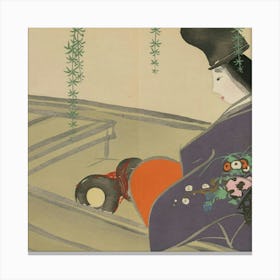 Japanese Artasazuma In Her Boat (Asazuma Bune) (1909 1910) Canvas Print