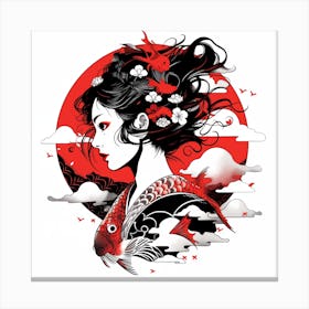 Geisha 12 Canvas Print