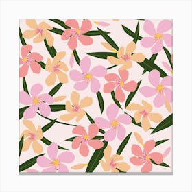 Pink oleander Canvas Print