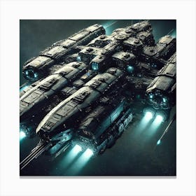 Obsidian Dreadnought Asterian Syndicate 1024 Canvas Print