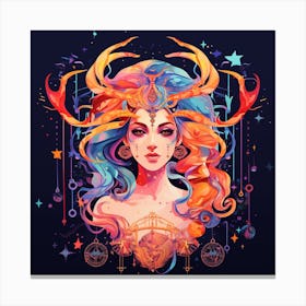 Zodiac Woman Canvas Print