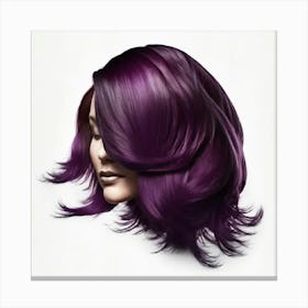 Purple Hair Canvas Print