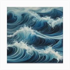 Ocean Waves 25 Canvas Print