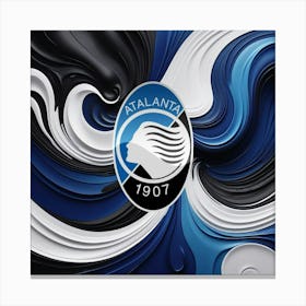 Atalanta BC Logo Wall Art 2 Canvas Print