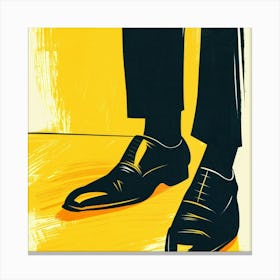 Man'S Shoes Canvas Print