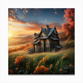 House In The Countryside 5 Canvas Print