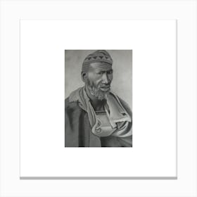 Portrait Of A Black Man Canvas Print
