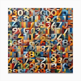 Numbers Canvas Print