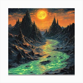 River Of Light Canvas Print