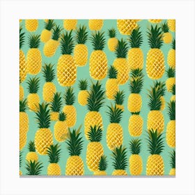 Pineapple Pattern Canvas Print