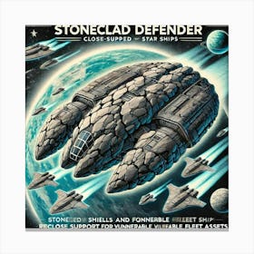 Stoneclad Defender Support And Fortification Canvas Print