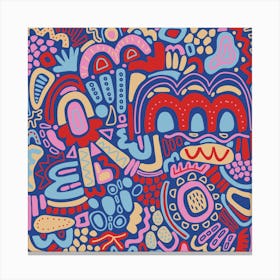 Abstract Doodles Canvas Print