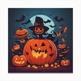 Halloween Pumpkins 6 Canvas Print