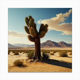 Leonardo Lightning In The Desert Art 1 Canvas Print