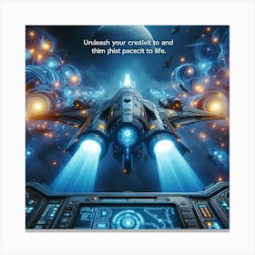 Spaceship 50 Canvas Print