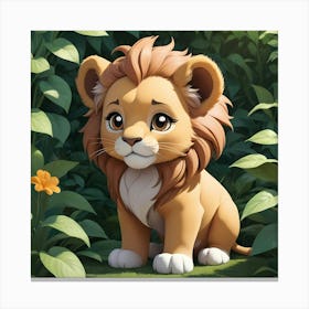 Cute Lion Canvas Print