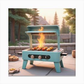 Bbq Grill Canvas Print