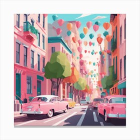 New York City Low Poly (15) Canvas Print