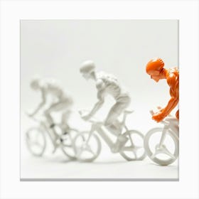 Group Of Cyclists Canvas Print