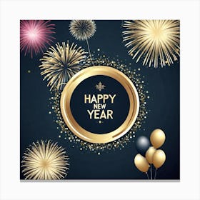 Happy New Year Background 1 Canvas Print