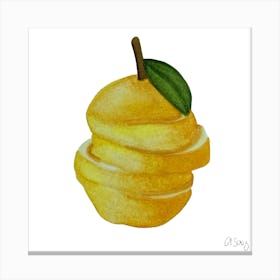 Yellow Lemon Canvas Print