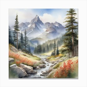 Mountain Stream 17 Canvas Print