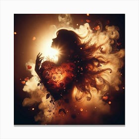 Heart Of Fire 3 Canvas Print