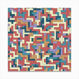 Maze Pattern Canvas Print