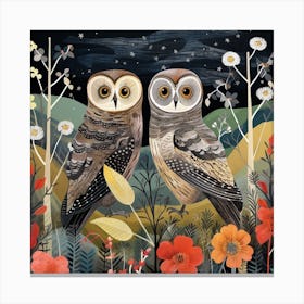 Bird In Nature Owl 1 Canvas Print