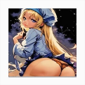 Sexy Anime Girl-Drucke 07.12.2024--ffc7c3 Canvas Print