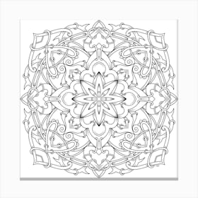 Ethnic Motif, Mandala Art Canvas Print