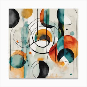 Abstract Circles 5 Canvas Print