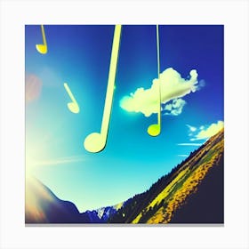 Music in the sky Canvas Print