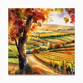 Autumn In Tuscany 1 Canvas Print