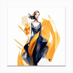 Fashion Illustration #1 Art Print Canvas Print