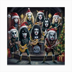 Kiss Christmas Canvas Print