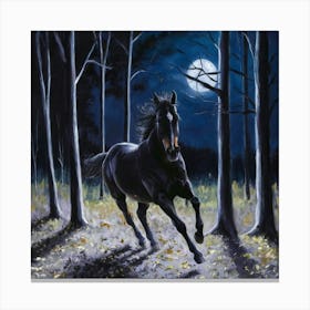 Horse In The Woods 13 Canvas Print