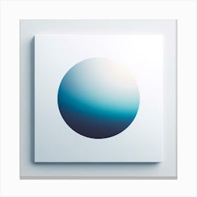 Blue Sphere Canvas Print Canvas Print