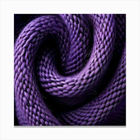 Purple Yarn Background Canvas Print