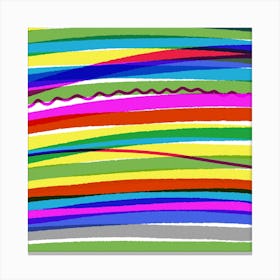 Rainbow Stripes Canvas Print