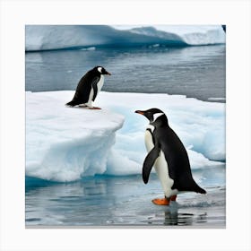 Antarctic Penguins 2 Canvas Print