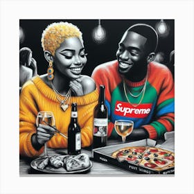 Supreme Couple 16 Canvas Print