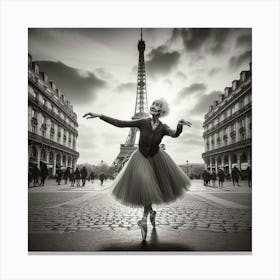 Ballet Dancer In Paris Canvas Print