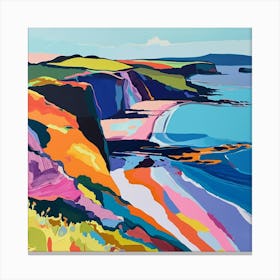 Colourful Abstract Pembrokeshire Coast National Park Wales 4 Canvas Print