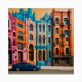 Colorful Buildings  Canvas Print