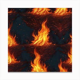 Fire background 2 Canvas Print