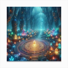 Cave Of Crystals 6 Canvas Print