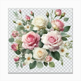 Bouquet Of Roses Canvas Print